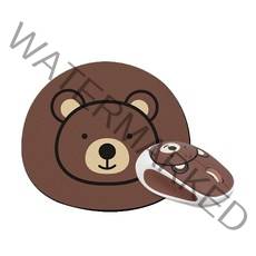 한성컴퓨터 무소음 무선 마우스, HM170, 브라운고미