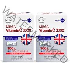 비욘드비타 영국산 메가 비타민C 3000, 60포(30포 x 2박스)
