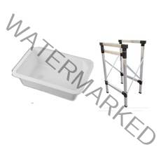 플라스틱 간이 소형 미니 보조 이동식 캠핑 캠핑용 싱크대 씽크대 세면대 개수대 씽크대하부장, 스몰 수조+거치대+수도꼭지개