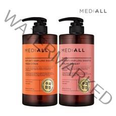 메디올 두피청정 탈모완화 기능성 샴푸 시트러스800ml+힐링부케800ml