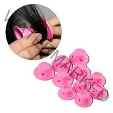 다이슨 에어랩 코안다 스무딩 드라이어 호환 10 pcs 매직 실리콘 헤어 경기자 헤어 케어 롤러 재사용 가능 수면 없음 열 롤 헤어 스타일 컬링 트위스트 헤어 스타일링 diy, 검은색