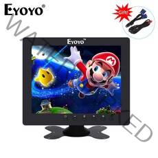 시리온마켓 노트북 휴대용 듀얼 모니터 Eyoyo-EM08C 8 인치 1024x768 휴대용 TV 모니터 VGA HDMI BNC USB 유형 C IPS 화면 PC DVD DVR C