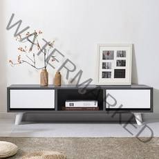 하이앤드리 리스티 투서랍 1000 미니 원룸 낮은 티비다이 장식장 서랍형 TV거실장, 그레이백