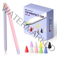 구스페리 애플펜슬 2세대 투톤케이스 + 애플펜슬 펜촉 보호캡 라일락+핑크+펜촉캡 3종1세트, 라일락 + 핑크, 1세트