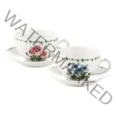 게이또 프렌치가든 2인 커피잔 세트, 하이드렌져, 클레마티스 몬타나, 1세트