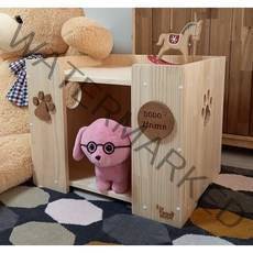 에코팩토리 원목강아지집 고양이 애견하우스 숨숨집 애견나무집