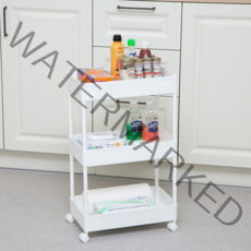 코멧 홈 3단 수납 선반, 화이트, 1개