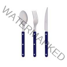 사브르 비스트로 커트러리 1인 디너세트 3P 네이비블루, 스푼, 포크, 나이프