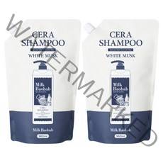 밀크바오밥 세라 샴푸 리필 960ml 화이트머스크 x2개, 밀크바오밥 세라 샴푸 리필 960m