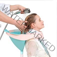 세발기 세면대 임산부 노약자 샴푸 간이 머리 샤워 세발기 접이식 이동식 목욕용품, 핑크+블루