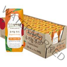 상하목장 유기농 주스 사과오렌지케일, 125ml, 24개