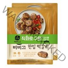 CJ비비고 한입떡갈비 282gx2봉, 1, 세트