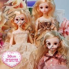 바이온 구체관절인형 30cm 마론인형 패션인형 드레스인형 공주놀이, 구체관절인형 스칼렛 플라워