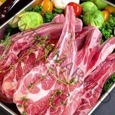 [100% 손질 양고기] 숄더랙 프렌치렉 토마호크 양꼬치 양갈비 프렌치드 램 큐브 스테이크 프리미엄 호주산 구이용, 2) 램 숄더랙 1000g [7~8대]