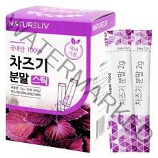 [설날 특가] 국내산 차즈기 100% 가루 분말 스틱 차조기 자소엽, 1개