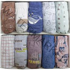 엠알키즈 남아용 꿈의여행 삼각팬티 10종 세트