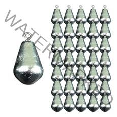 NSB 아연도금 스위벨 싱커 벌크 물방울 봉돌, 35개