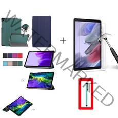 삼성전자 갤럭시 탭 A7 (Wi-Fi) SM-T500NZAEKOO 스마트케이스+9H강화유리+터치펜, 블랙케이스+9H강화유리