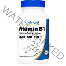 뉴트리코스트 비타민 B1 500mg 캡슐 120캡슐 1서빙 500mg 120회분 Vitamin B1 Capsules [500 MG] [120 CAPS], 1개