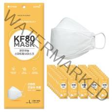 맑은하늘 스마트 황사마스크 KF80 대형, 50개입, 1개