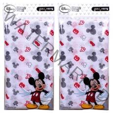 샤바스 미키프렌즈 나염 샤워타월 S, 혼합 색상, 2개입