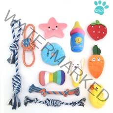 강아지장난감 터그놀이 삑삑이 노즈워크 LC608 세트, 1팩