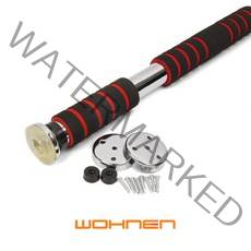 WOHNEN 가정용 실내철봉 철봉바 문틀철봉 치닝디핑 턱걸이기구 풀업바 헬스기구, 멀티그립철봉-검정