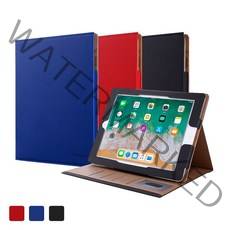 스냅케이스 아이패드9.7 2세대 3세대 4세대 캔버스북커버 가죽케이스, 블랙