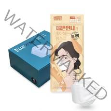 블루본쓰리디 KF80 대형 화이트 40매