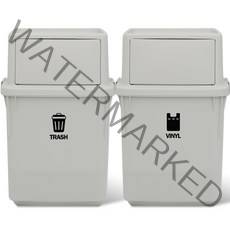 라이피스트 컬러빈 분리수거함 35L, 라이트그레이, 2개