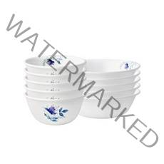 코렐 [코렐] 블루플로랄 공기대접10p(null), 유백색