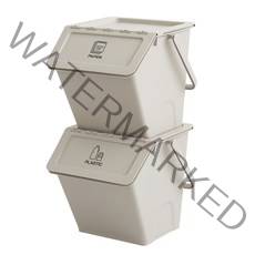 네이쳐리빙 모던데일 더 깊어진 재활용 분리수거함, 베이지, 2개