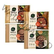 [비비고] (CJ제일제당) 남도떡갈비 450G 2팩 + 언양식바싹불고기 460G 2팩, 1820g, 1세트