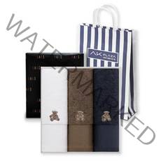 닥스(타올) [닥스타올]헤링본테디세면 3매세트, 단품없음