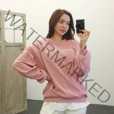 올리 영문 레터링 봄 루즈핏 맨투맨맨