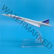비행기모형 비행기다이캐스트 16CM 에어버스 A320 A330 A350 A380 보잉 B737 B747 B777 B787 비행기 모델 다이캐스트 항공기 완구 여객기 어린이 선물, 콩코드 프랑스