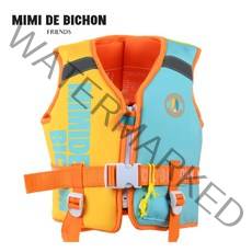 여름 물놀이튜브 보행기튜브 목튜브 구명조끼 브랜드 기획전, 미미드비숑 구명조끼 프렌치옐로 L사이즈