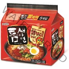 팔도 틈새라면 빨계떡, 5개