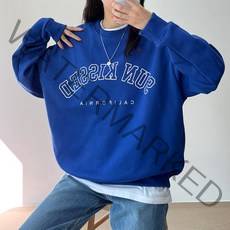 걸즈팩토리 여성용 루즈썬키 기모 오버핏 국내산 맨투맨티셔츠