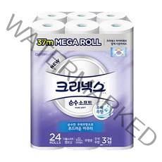 유한킴벌리 크리넥스 순수 소프트 37m 24롤 1팩