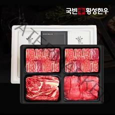 횡성한우 스페셜 갈비3호 갈비X2 등심 국거리 한우선물세트 2.4kg 명절 추석 설 설날