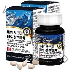 본트비 파워 부스터 페루 블랙마카 아르기닌, 90정, 2개