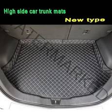 차량용놀이방매트 자동차드렁크바닥 car trunk mats for toyota camry rav4 mark x crown verso fj cruiser yaris l 5d 카펫, 하이 사이드 블랙 베이지, 토요타