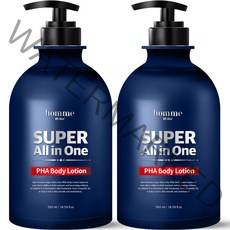 아케이 옴므 슈퍼 올인원 PHA 퍼퓸 바디로션 센스페로몬향, 2개, 550ml