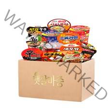[햇살마중] 큰사발 컵라면 12종 (신라면+너구리+짜파게티+무파마+오징어짬뽕+새우탕+튀김우동+사리곰탕+진라면매운맛+진라면순한맛+삼양라면+삼양불닭볶음면) 각 1개씩, 1세트