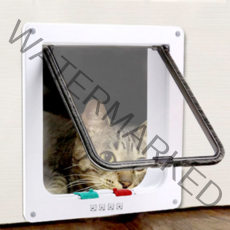 애구애구 마이펫 도어 강아지 고양이 안전 출입문, 화이트