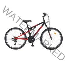 레스포 삼천리 태풍 DX 21단 자전거 60.96cm + 조립쿠폰, 블랙 + 레드, 1590mm