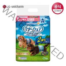 유니참 매너웨어 강아지 기저귀 남아용 S 46P, 소형, 1세트