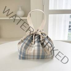 다소다 도시락가방 직장인 보온 보냉 백 도시락통 주머니 이유식 가방, 베이지체크