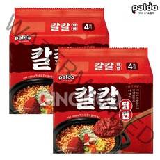 [향기좋은날] 팔도 칼칼 닭면 120g(4입) 닭육수 신라면 꼬꼬면 무배, 칼칼닭면 (4입)2개
